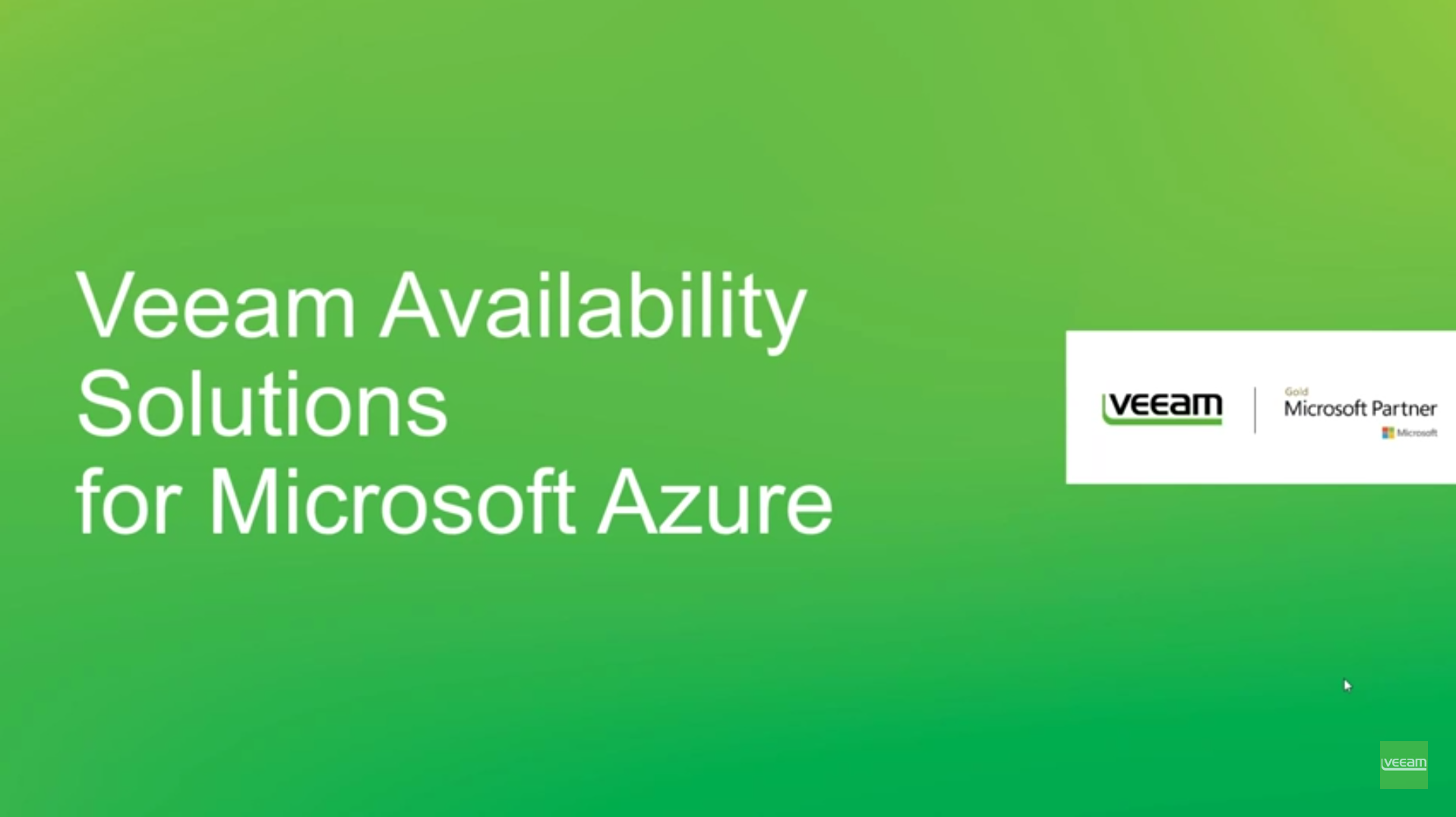 Hybrid Cloud Solutions from Veeam and Microsoft Azure